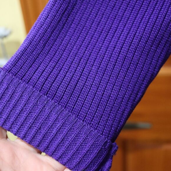 Classiques Entier Vintage Royal Purple Shackett Sweater Top LG - Picture 7 of 10